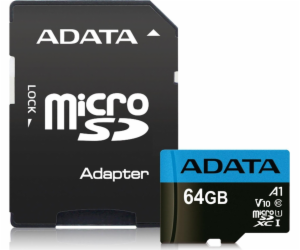 ADATA CARD MICROSDHC        64GB UHS-I CL10 100/20 MB/s W...