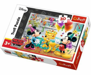 Puzzle Trefl 30 dílků. Narozeninový dort Mickey Mouse (18...