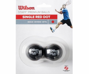 Wilson Wilson Staff Squash Red Dot 2 Pack Ball WRT617700 ...