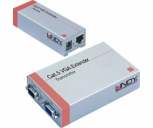 Adaptér pro přenos signálu Lindy VGA (Extender) na RJ-45 ...