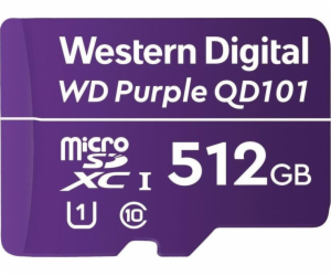 Karta WD Purple MicroSDXC 512 GB Class 10 UHS-I/U1 (WDD51...