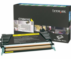 Originální toner Lexmark C736H1YG žlutý (0C736H1YG)