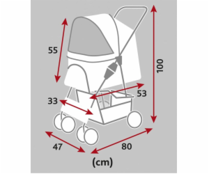 Trixie Přepravní kočárek pro psy a kočky do 15 kg, 4 kola...