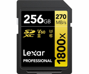 Lexar SDXC 256GB Profesionální 1800x UHS-II U3 ??(180/270...