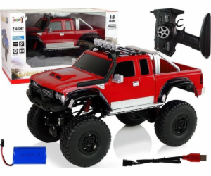 LeanToys Auto Off-Road R/C 2,4G lezecké auto 1:8 červené