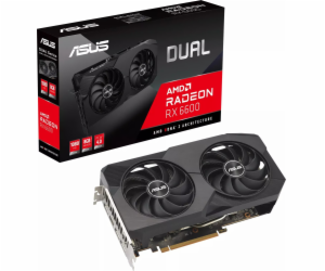 ASUS VGA AMD Radeon RX 6600 DUAL V2 8G, 8G GDDR6, 3xDP, 1...