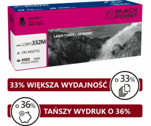 Náhradní toner Black Point LCBPOC332M Purpurová 46508710 ...