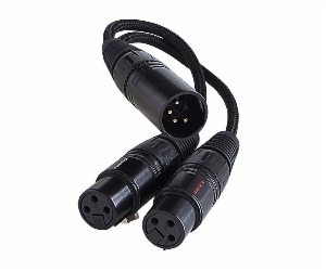 FuruTech -Adl XLR kabel - XLR X2 0,1 m černé