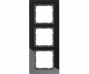 Berker Triple Frame B.7 Anthracite Glass (10136616)