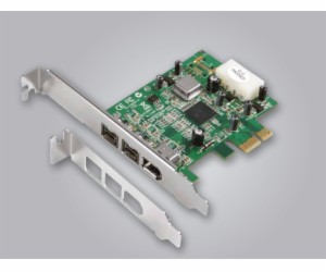 Dawicontrol PCIe x1 řadič – 2x FireWire 800 + 1x FireWire...