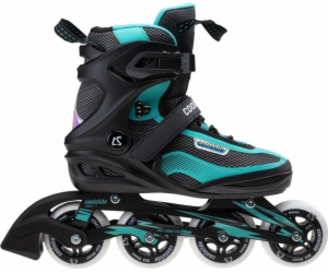 Coolslide Rols Lady Roma Black/Aqua Green 38