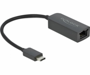 Delock USB adaptér 66645 USB-C - RJ45 černý (66645)