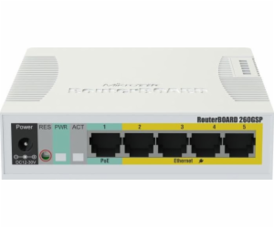 Switch MikroTik RouterBoard RB260GSP (CSS106-1G-4P-1S)