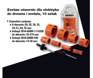 Bahco BAHCO DĚROVÁ PILA 3834 SET 10 ks BAH3834-PROMO-82