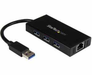 StarTech USB HUB 1x RJ-45 + 3x USB-A 3.0 (ST3300GU3B)