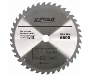 AWTools kotoučová pila na dřevo 500 x 30/22/16 mm 40z (AW...