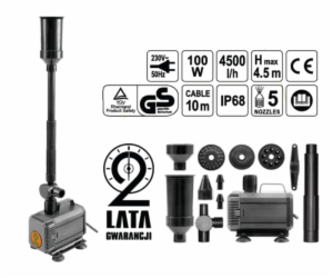 Flo fontánové čerpadlo 100W, 4500L/HH=4,5m, 5pin, 1palcov...