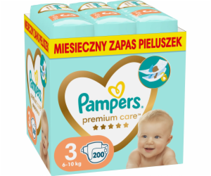 Pampers Premium Care Plenky Velikost 3, 6-10kg, 200ks