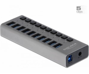 Delock USB HUB DELOCK Externí SuperSpeed USB Hub s 10 por...