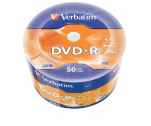 DVD-R 16x 4,7GB 50P SP Matt Silver Wrap 43788