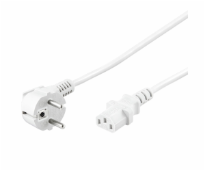 PremiumCord Kabel síťový 230V k počítači 1m bílý kpsp1w P...