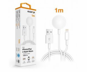 Aligator nabíjecí kabel 2v1 pro iPhone/iPad a Apple Watch...