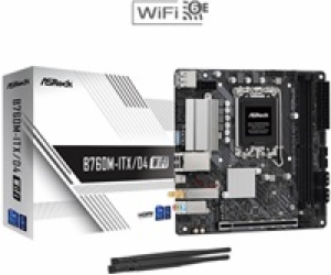 ASRock MB Sc LGA1700 B760M-ITX/D4 WiFi, Intel B760, 2xDDR...