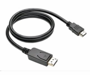 C-TECH kabel DisplayPort/HDMI, 2m, černý