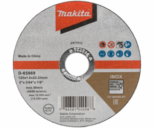 Makita D-65969 cutting disk 125x1,0mm INOX