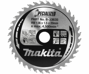 Makita B-33635 SPECIALIZED Saw Blade 136x20x36Z