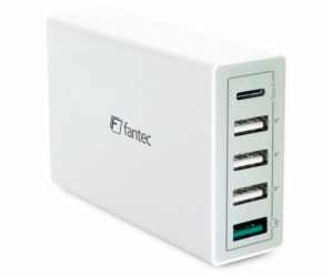 FANTEC QC3-A51 Quick Charge 3.0 40W 5 USB Ports white