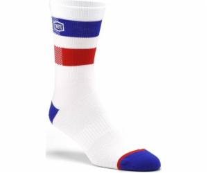 100% Skarpety 100% FLOW Performance socks white S/M (NEW)