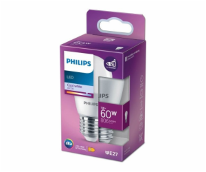 LED žárovka PHILIPS, P48, E27, 7 W, 806 lm, 4000 K