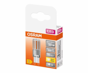 LED lampa Osram, T18, G9, 4,8W, 2700K, 600lm, transparentní