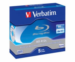 VERBATIM BD-R(5-pack)/DualLayer/Jewel/6X/50GB