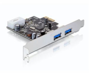 DeLOCK PCI Express karta > 2 x externí USB 3.0, USB řadič