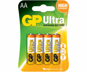 GP Ultra AA baterie, 1.5V alkalické, 4ks