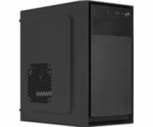 EUROCASE skříň MC X104 black, micro tower, 1x USB 3.0, 2x...