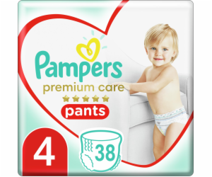 Pampers Plenkové Kalhotky Premium Care Velikost 4, 38 Kus...