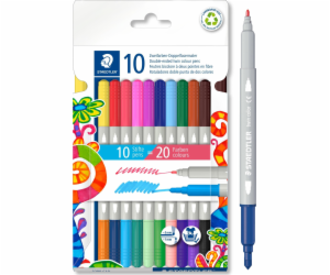 STAEDTLER Fixy "3280", 20 různých barev, sada, 1-3 mm, ob...