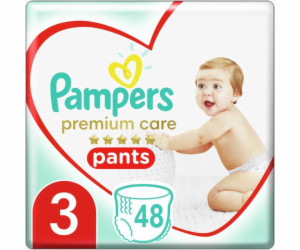 Pampers Plenkové Kalhotky Premium Care Velikost 3, 48 Kus...