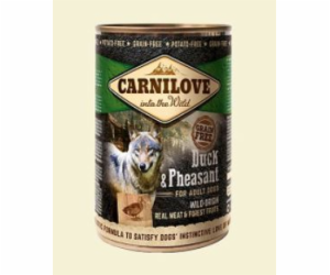 Mokré krmivo pro psy Carnilove Duck&Pheasant, kachna, 0,4 kg