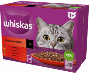 WHISKAS Classic Meals in Sauce - mokré krmivo pro kočky -...