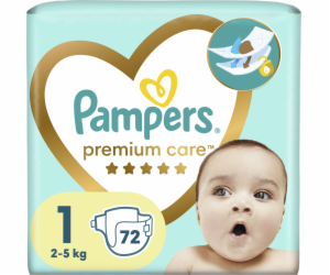 Pampers Premium Care Diapers 2-5kg size 1-NEWBORN  72pcs