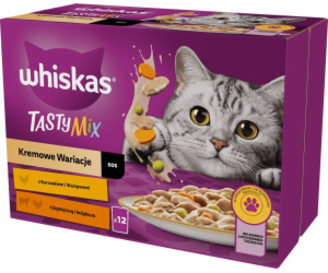 WHISKAS Tasty Mix - mokré krmivo pro kočky - 12x85g