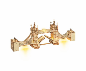 RoboTime dřevěné 3D puzzle most Tower Bridge svítící