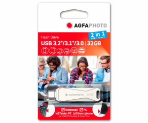 AgfaPhoto USB 3.0 2v1      32GB USB-Typ C 10542N