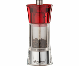 Zassenhaus pepper mill AACHEN Acryl, red, 14 cm