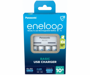 Panasonic Eneloop Basic Charger USB BQ-CC61 incl. 4xAA 22...