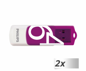 Philips USB 2.0 2-Pack      64GB Vivid Edition Magic Purp...